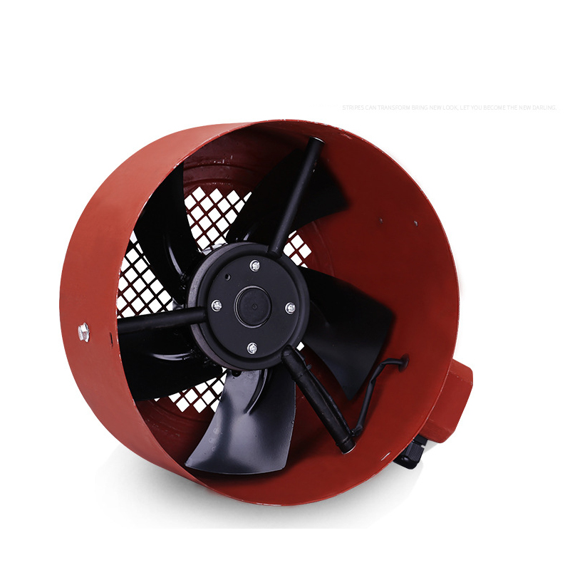 衡水永动 变频调速电机通风机 380V 内径175mm 红色 G90A/G90