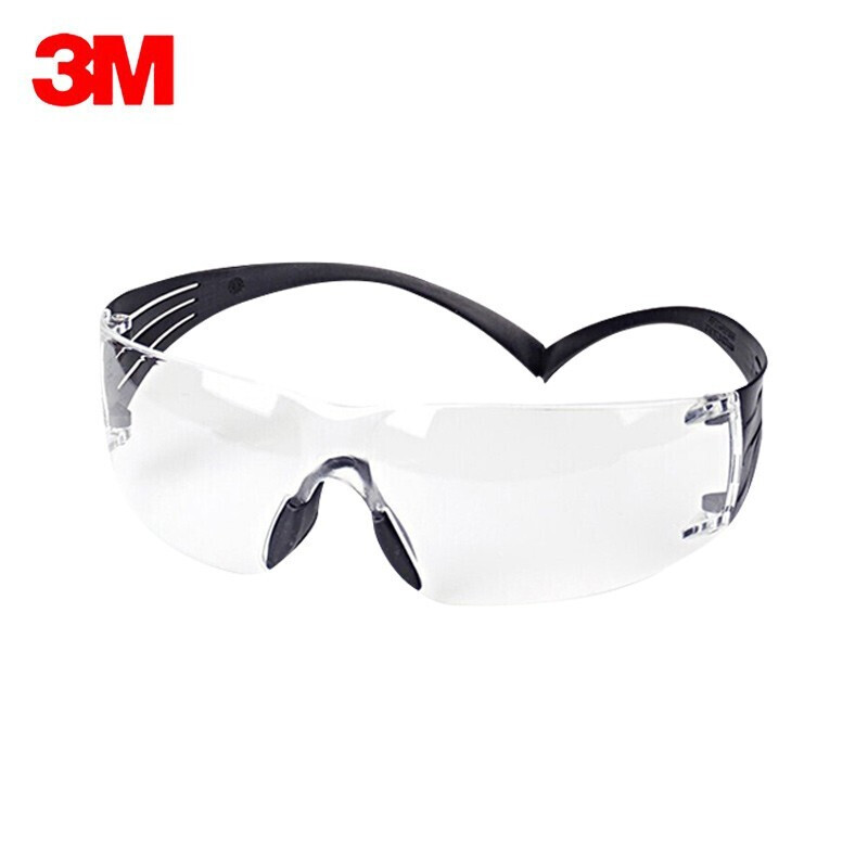 3M 中国款安全眼镜透明防刮擦镜片 PVC SF301AS