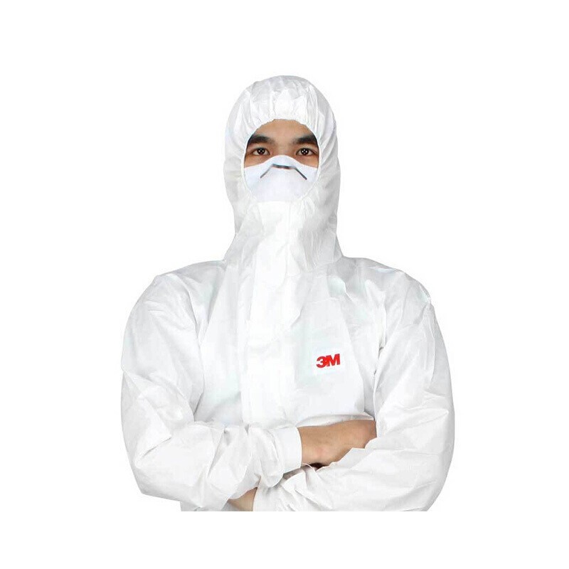 3M 白色带帽连体防护服号 XXL 4545