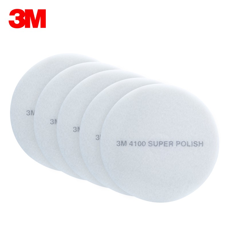 3M 白色抛光与清洁垫 13寸 4100