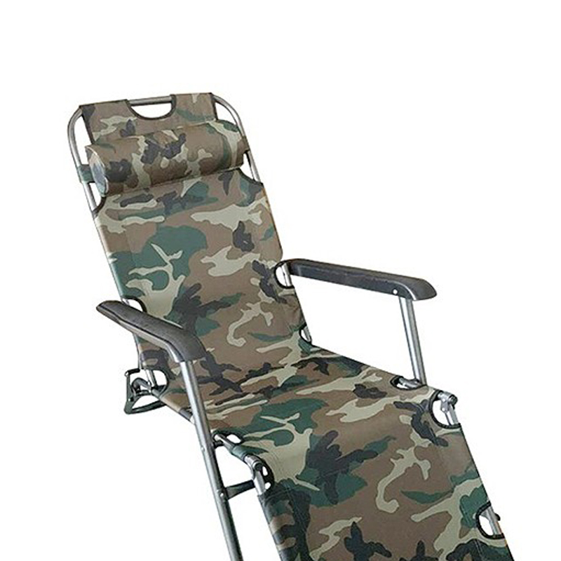 企诺 便携多功能折叠躺椅(迷彩色) 1780*470*770mm QN-D1188