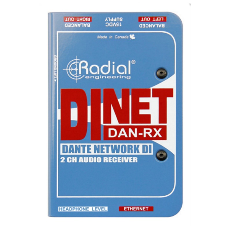 Radial 立体声Dante信号输出接口 DiNET DAN-TX