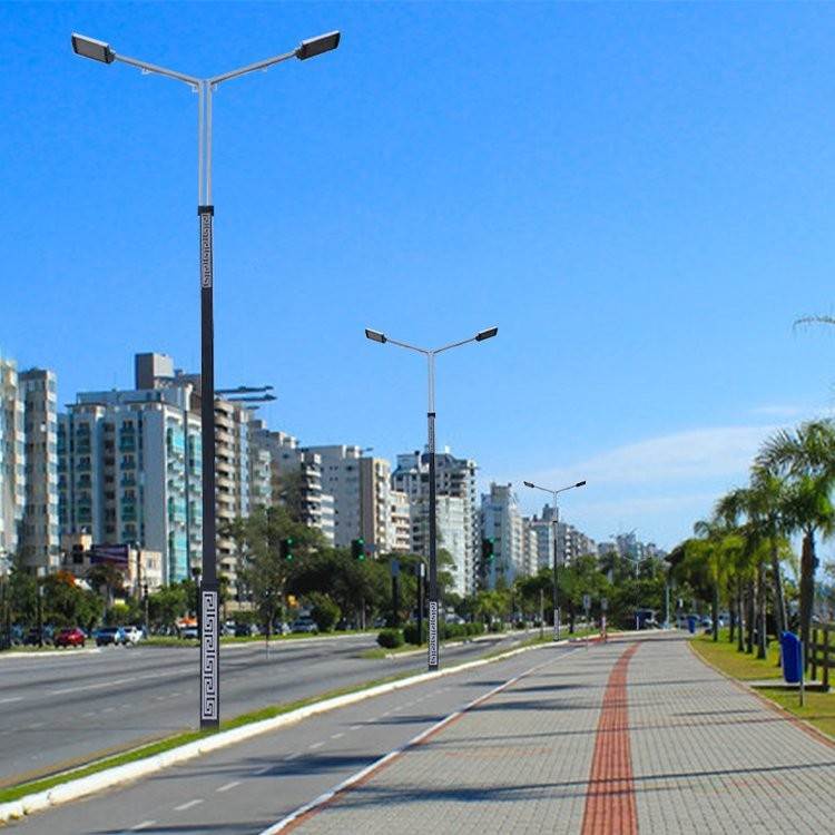 led市电路灯 市政道路单臂单头双臂双头led路灯 6米8米道路灯