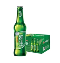 青岛啤酒纯生水晶标 纯生316ml 青岛啤酒花8度