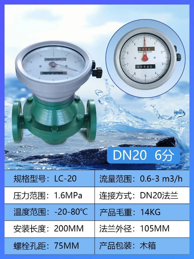 椭圆齿轮流量计DN20