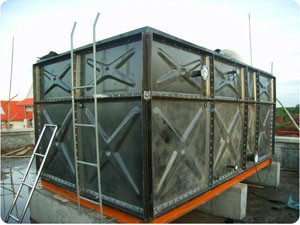 北京搪瓷钢板水箱价格 镀锌钢板水箱型号价格 外观美 重量轻