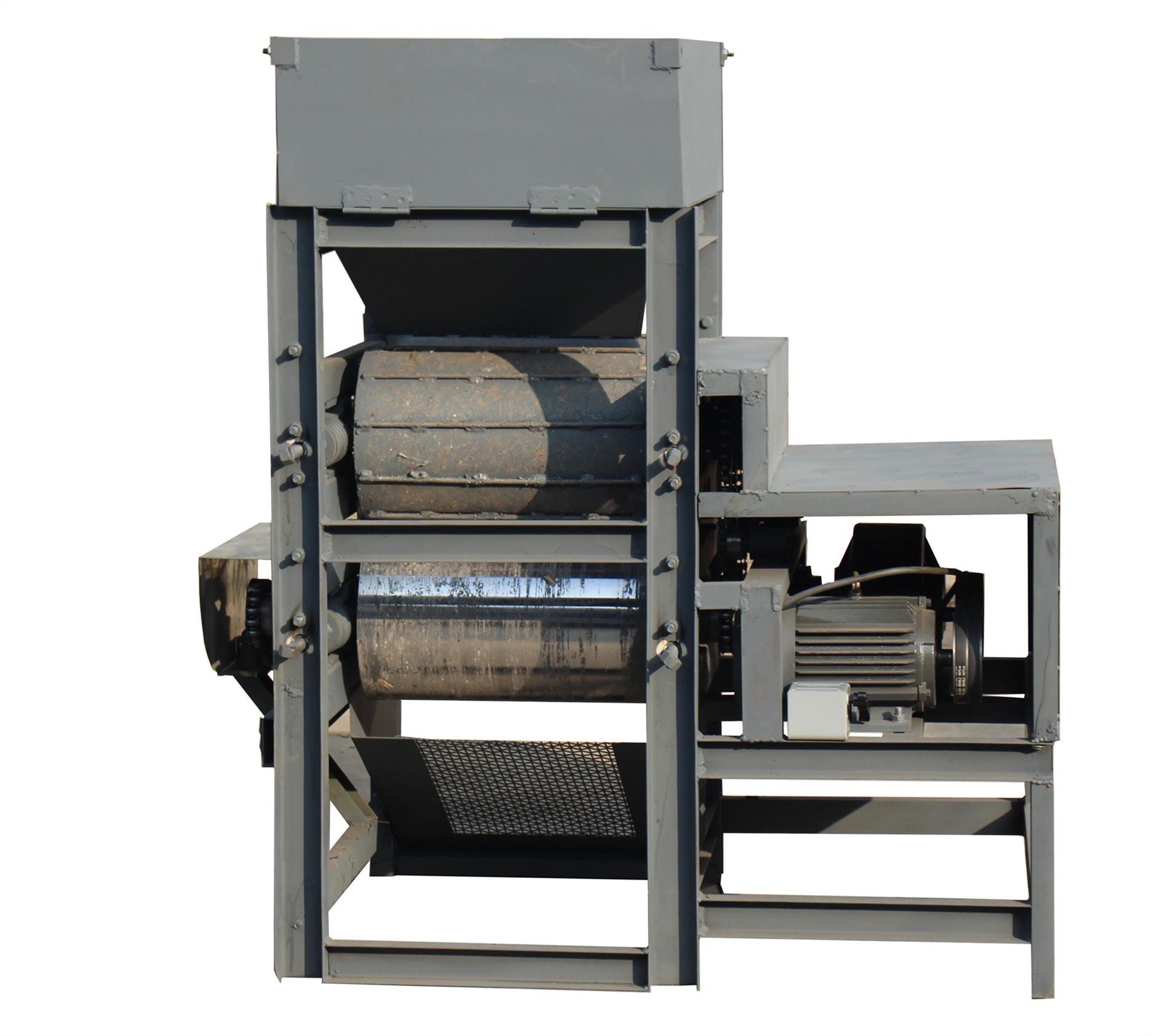 2:本机对辊采用硬质锰钢,使用寿命长,效率高.