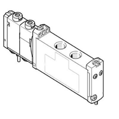 费斯托FESTO 两位五通电磁阀，半管式阀，单电控，VUVG-S14-M52-AZT-G18-1T1L，573470