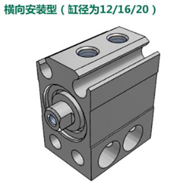 亚德客小型自由安装气缸，MU6X4-S