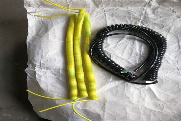 螺旋线定制各种螺旋电缆 杭州新款PU弹簧电缆设备