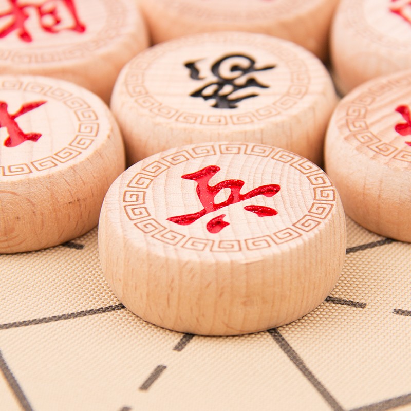 得力 榉木象棋（原木色），6742 _4.0，单位：副