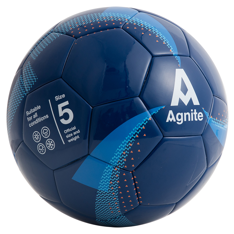 得力安格耐特f1202pu5号贴片足球蓝色安格耐特f1202pu5号贴片足球蓝色