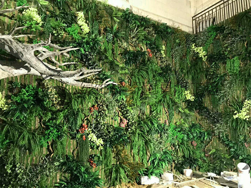 仿真绿化墙植物墙-仿真仿真植物墙常用植物款式新颖