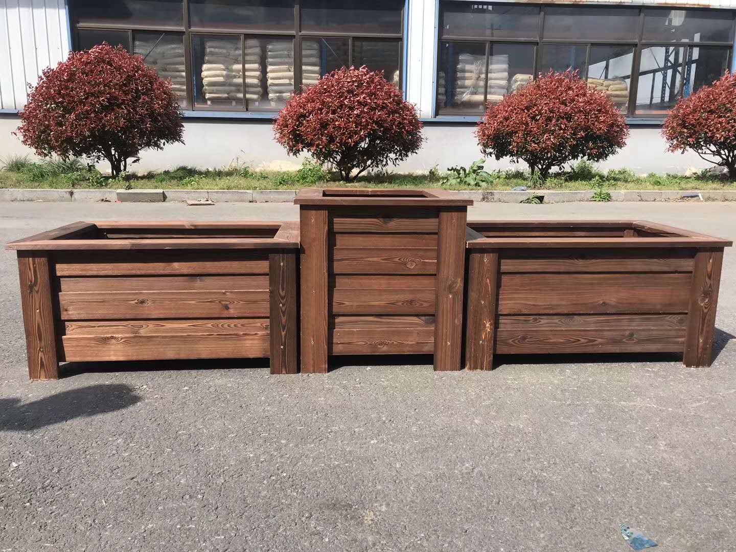 烟台防腐木 腐木四角凉亭