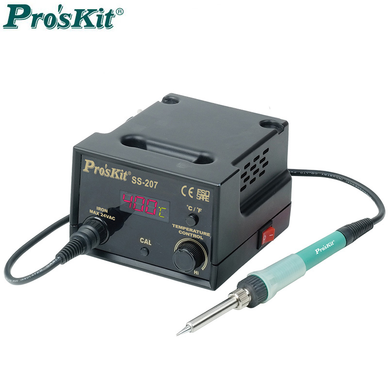 宝工 Pro'skit ESD数位温控焊台,AC220V 60W,SS-207H 防静电数位温控焊台 AC220V 60W SS-207H