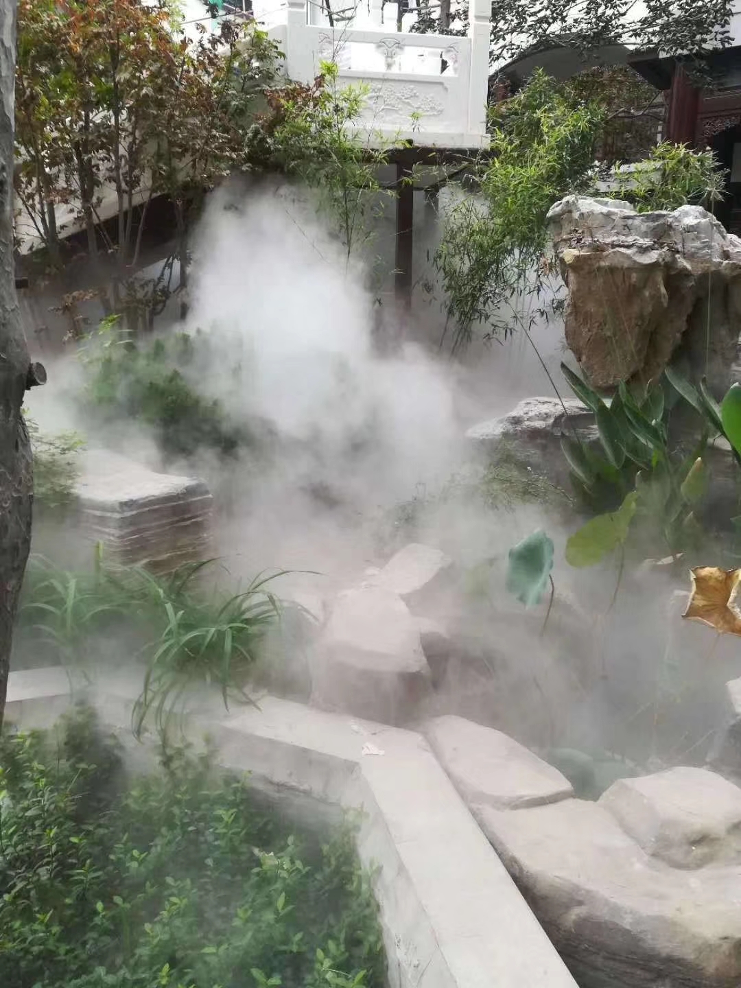 花园喷雾设备 假山冷雾设备直销