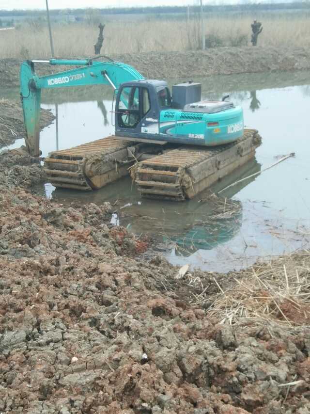 水陸挖機租 水陸兩用挖掘機 本地船挖出租公司