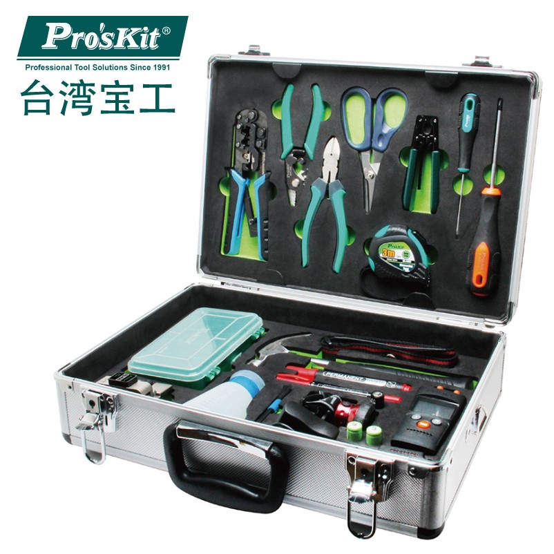 宝工Pro'sKit 宝工铁翼工具组套，21件套，PK-9471-TY，FTTx专业光纤工具组 宝工铁翼工具组21件FTTx专业光纤工具组 PK-9471-TY