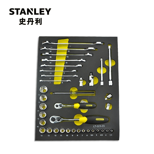 史丹利工具托，36件套6.3，10mm系列公制工具托，LT-023-23 36件套6.3,10MM系列公制工具托 LT-023-23