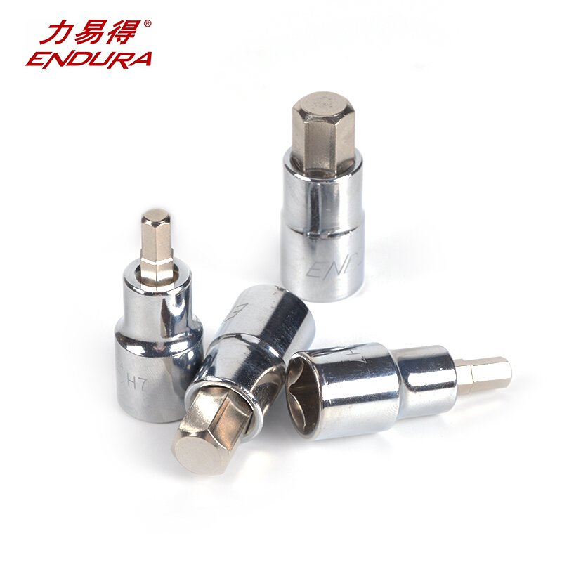 力易得六角旋具套筒，12.5mm系列100mm加长形7mm， E4354 12.5mm系列100mm6角旋具套筒7mm E4354