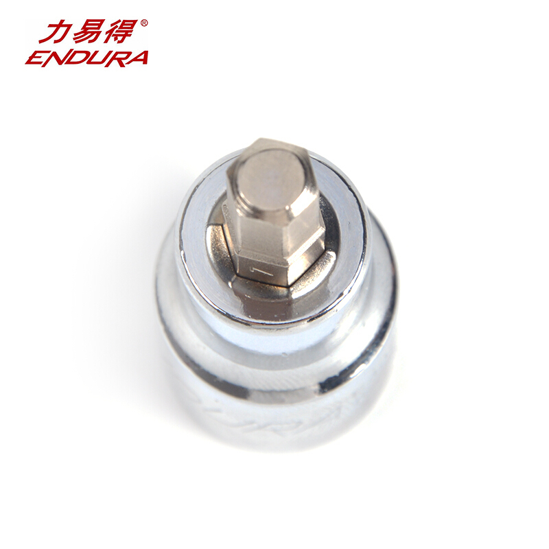 力易得六角旋具套筒，12.5mm系列100mm加长形7mm， E4354