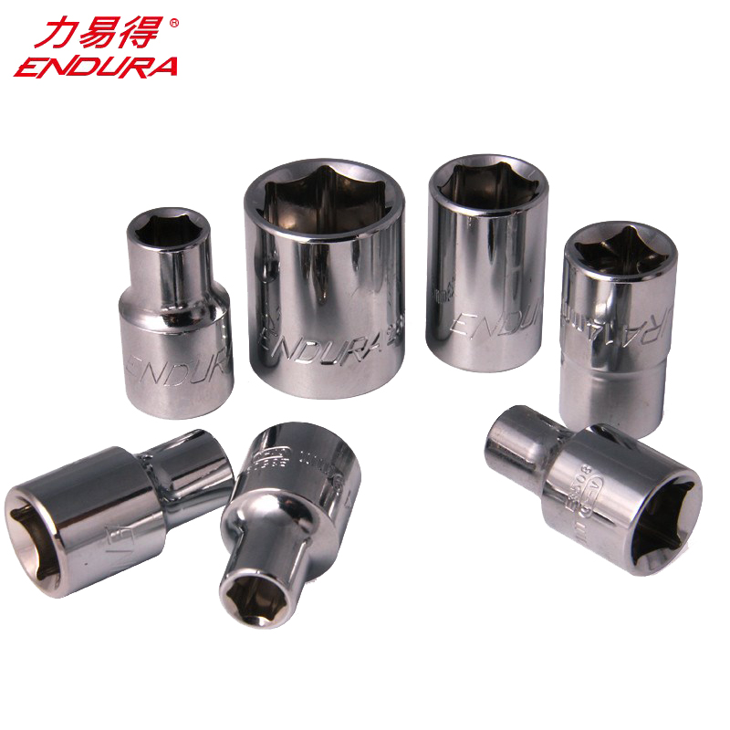 力易得六角套筒，公制加长型 10mm，E3510 12.5mm系列6角套筒10mm E3510