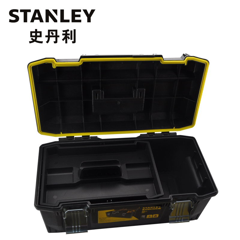 史丹利STANLEY FatMax工具箱手提式工具箱，23寸，94-749-37，工具收纳盒工具箱多功能维修工具箱