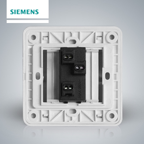 西门子SIEMENS 远景系列一位双控大跷板开关(带荧光指示)，5TA01141CC1 雅白