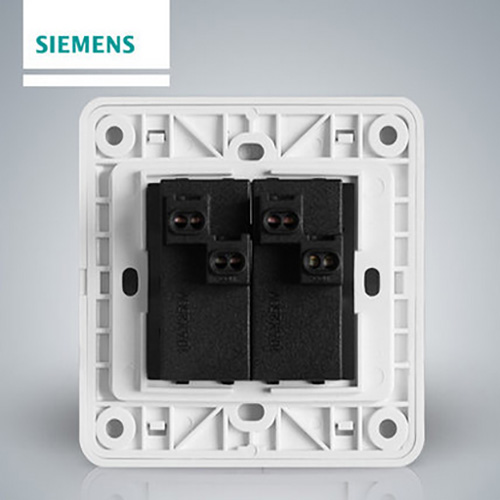 西门子SIEMENS 远景系列 86型双联开关带荧光，5TA0115-1CC1