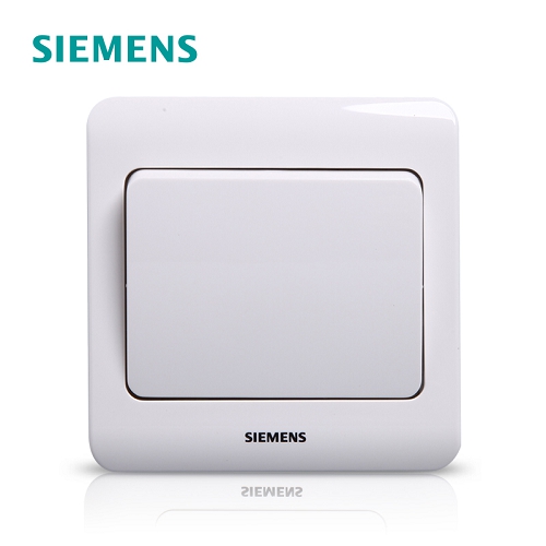 西门子SIEMENS 远景系列一位双控大跷板开关，5TA02061CC1 雅白  5TA02061CC1