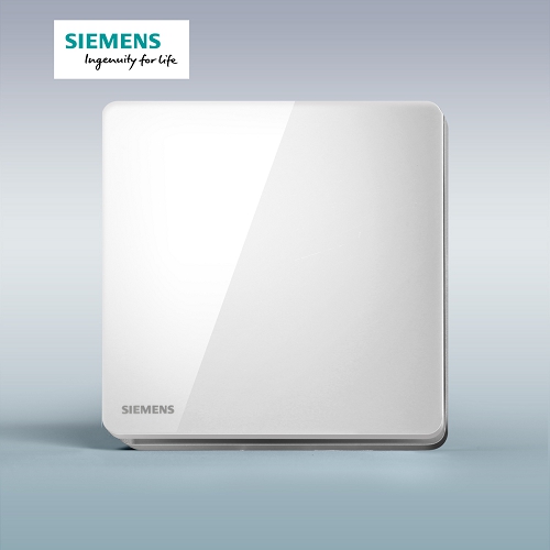 西门子SIEMENS 睿致系列16AX一位单控开关，5TA81123NC01（炫白）  5TA81123NC01