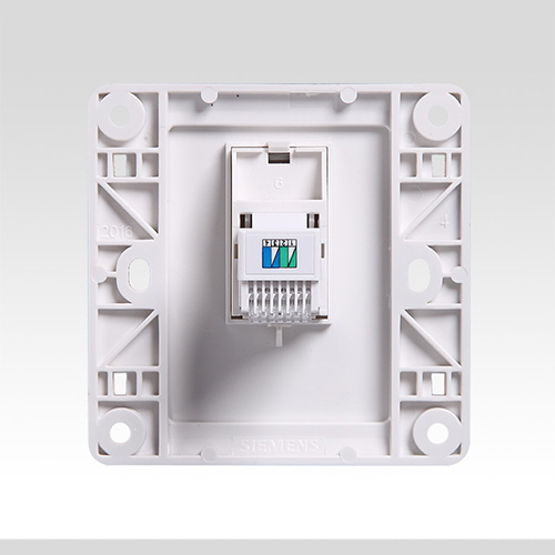 西门子SIEMENS 远景系列一位电话插座RJ11，5TG01201CC1 雅白