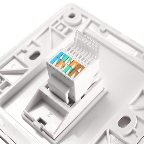 西门子SIEMENS 远景系列一位八芯电脑插座RJ45(超5类)，5TG01211CC1 雅白