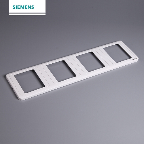 西门子SIEMENS 远景系列四联边框，5TG05041CC1 雅白