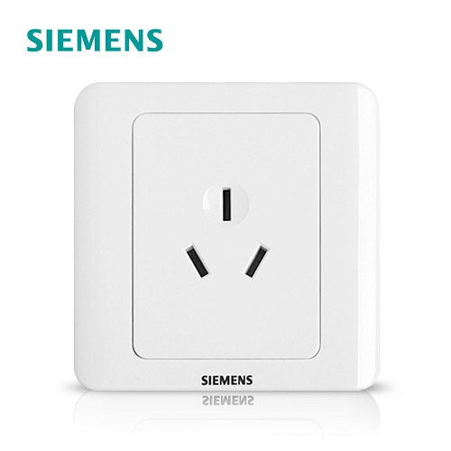 西门子SIEMENS 远景系列一位16A三极插座，5UB02001CC1 雅白  5UB02001CC1