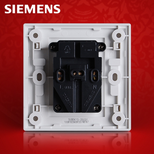 西门子SIEMENS 品宜系列 86型三孔16A暗插座16A，5UB0644-2NC01