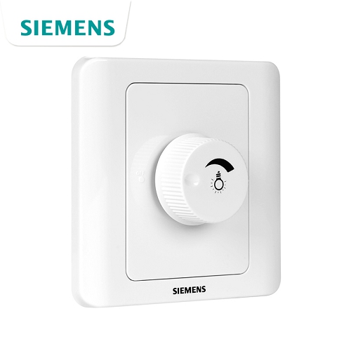 西门子SIEMENS 远景系列调光开关(阻性负载,25-400W)，5UH82223NC01 雅白  5UH82223NC01