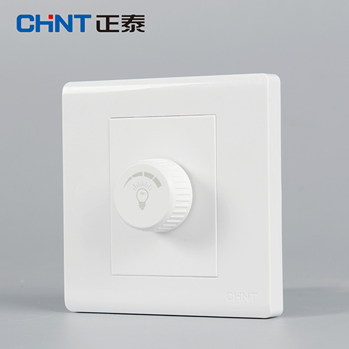 正泰CHINT NEW7S系列一位调光开关（500W)，NEW7-S30510 白色