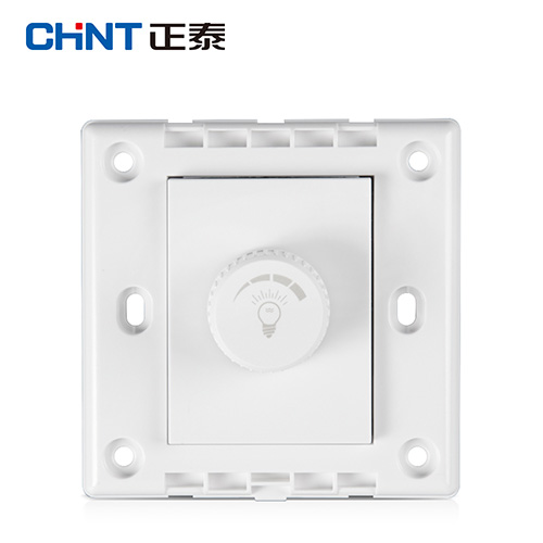 正泰CHINT NEW7S系列一位调光开关（500W)，NEW7-S30510 白色