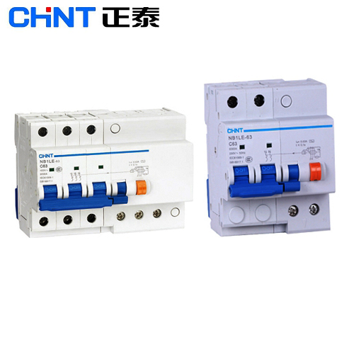 正泰CHINT 微型剩余电流保护断路器 NB1LE-63 3P+N, 50A C型 30mA AC