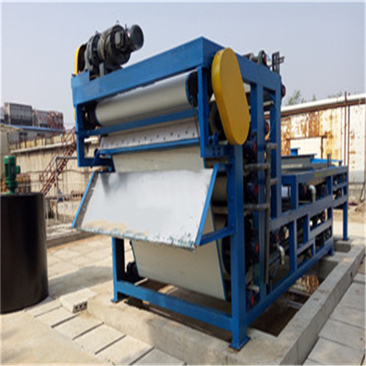 皮带污泥脱水压滤机设备 阿勒泰不锈钢皮带泥浆脱水机设备