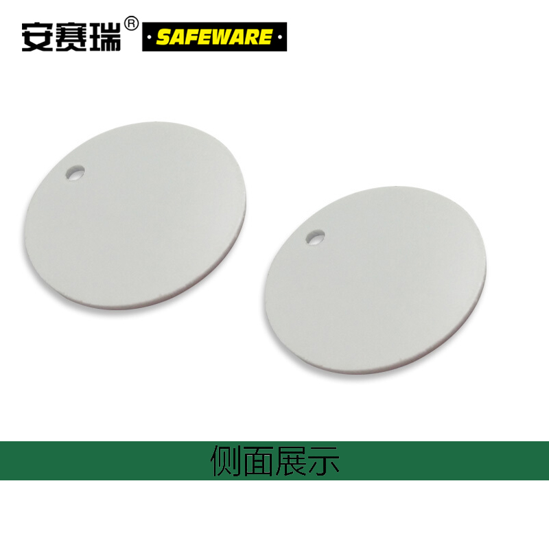 塑料号码吊牌-圆形,Φ29mm,绿底白字,号码从001到100,100个/包，14769