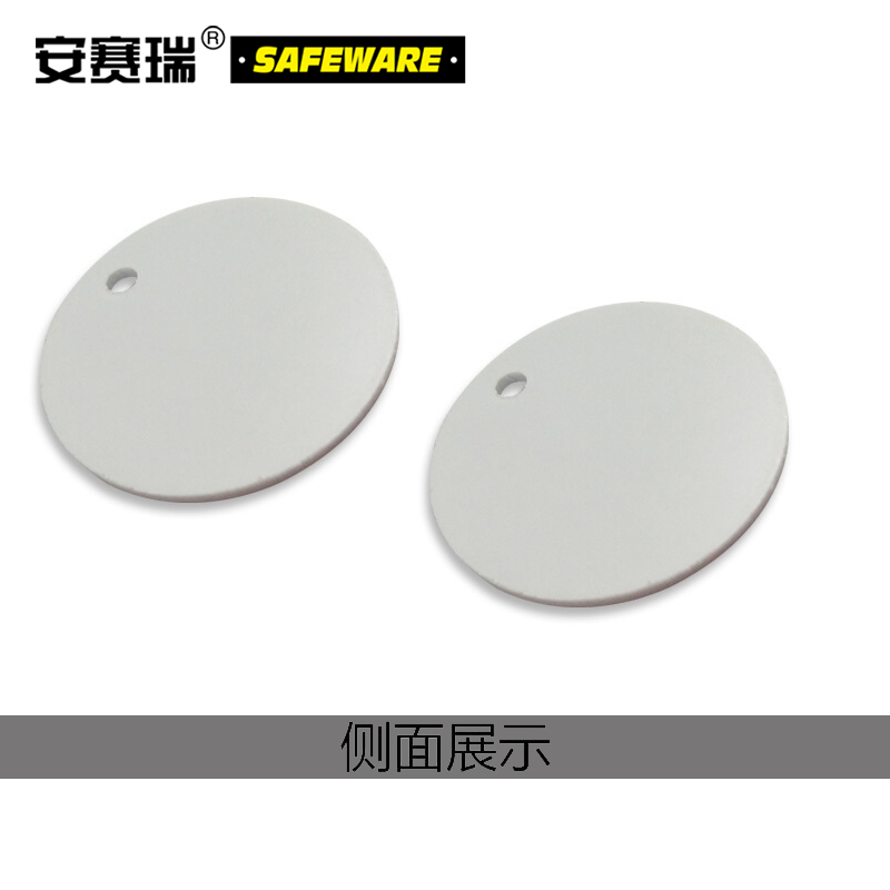 塑料号码吊牌-圆形,Φ29mm,黑底白字,号码从001到100,100个/包，14770