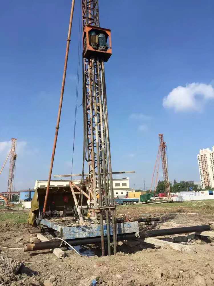 基坑止水帷幕止水帷幕施工照片