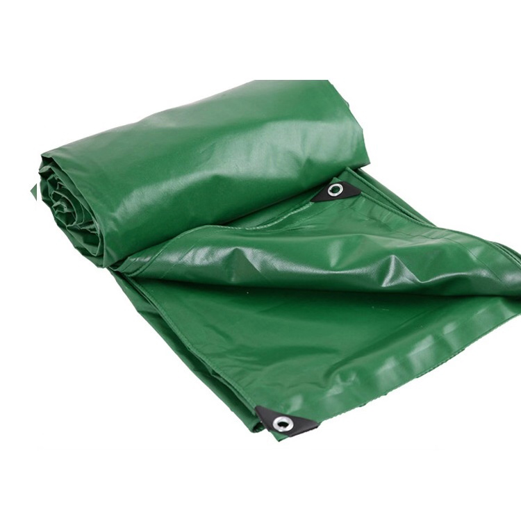 pvc双层覆膜篷布 贵州无味阻燃阻燃蓬盖布规格 铜扣缝制