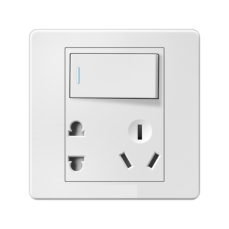 正习 单相五孔带开关插座 插座 电流10A 电压250V