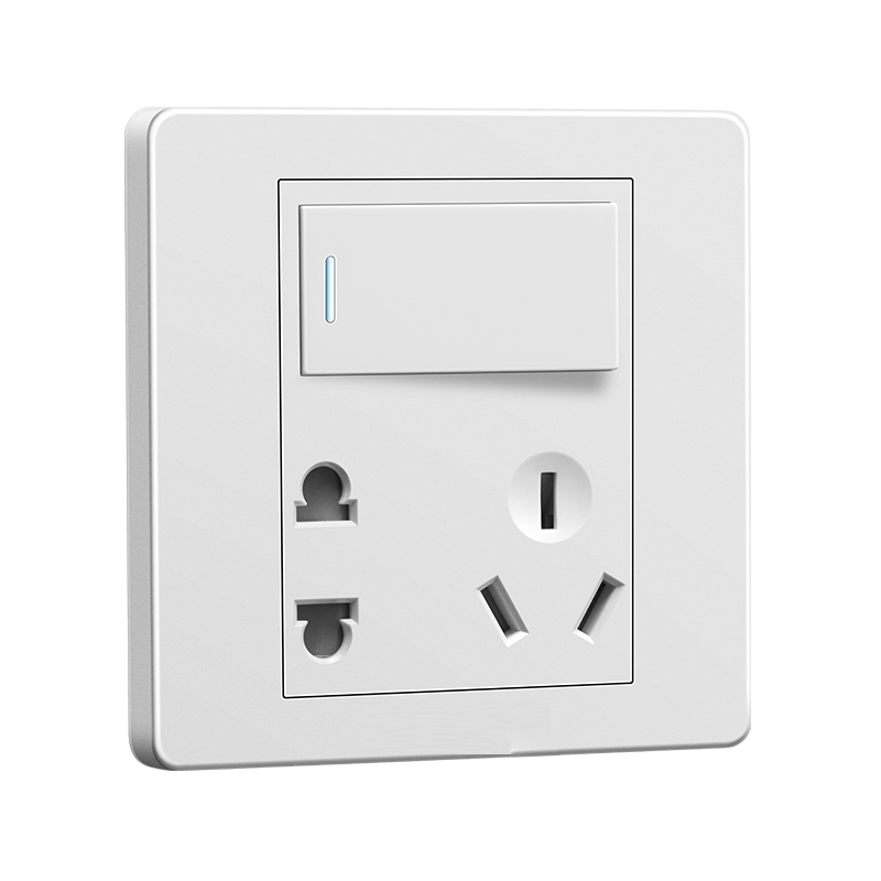 正习 单相五孔带开关插座 插座 电流10A 电压250V