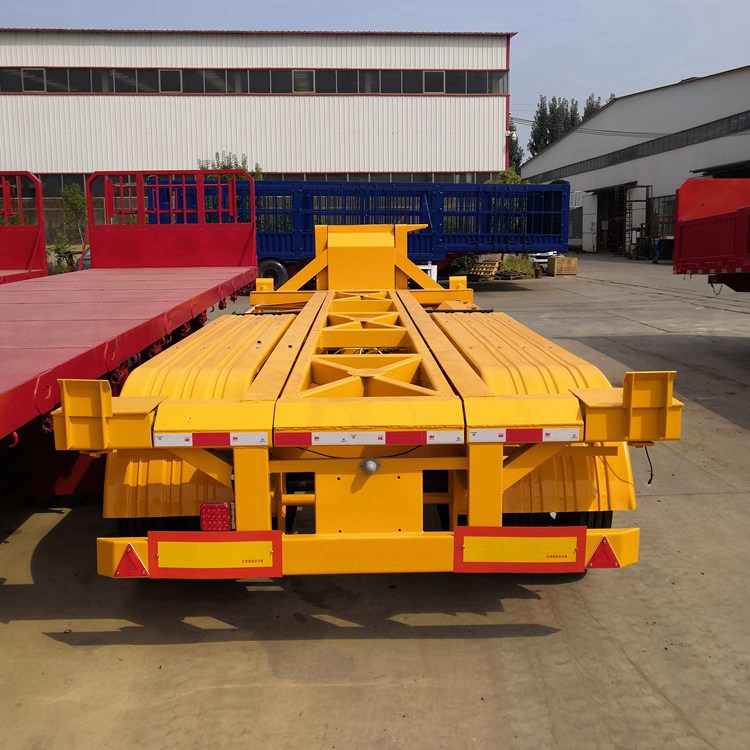 6米集装箱自卸半挂车20英尺骨架后翻自卸车什么价格