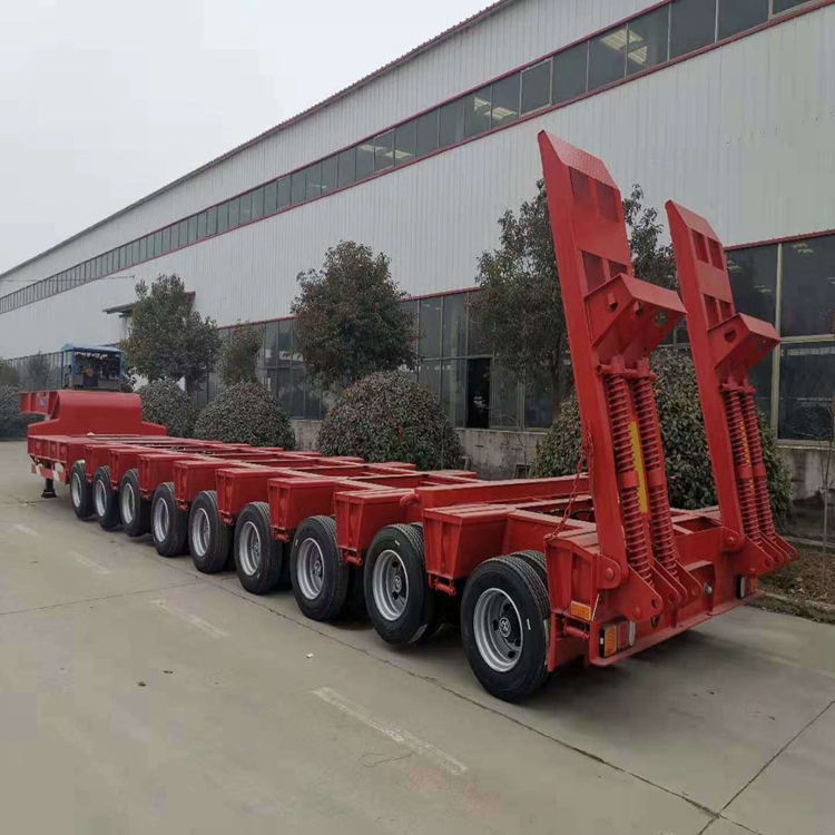 十三米七五半挂超低拖盘板车低平板半挂车公告价格