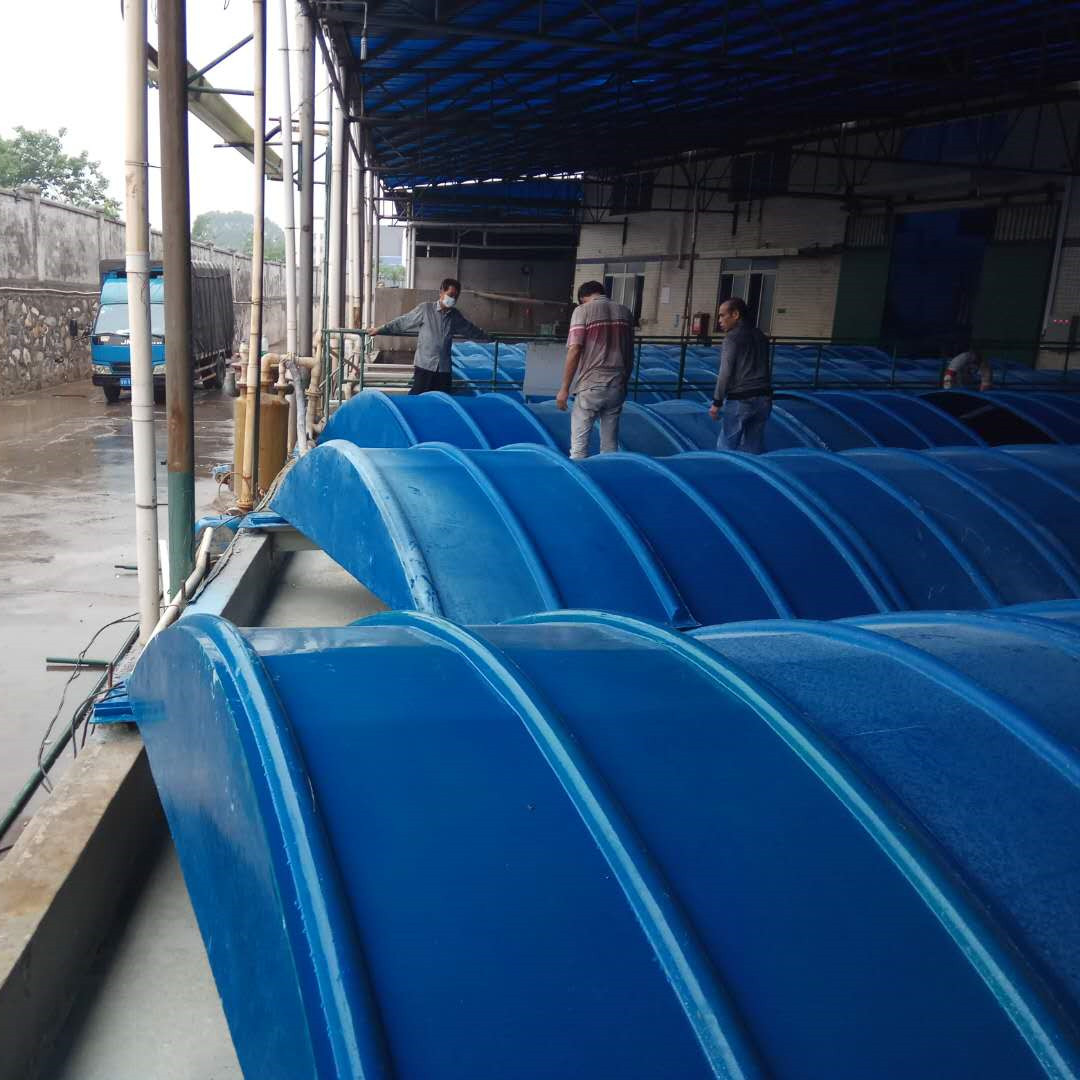 密封除臭拱形盖板 中山玻璃钢臭气收集罩承包安装工程